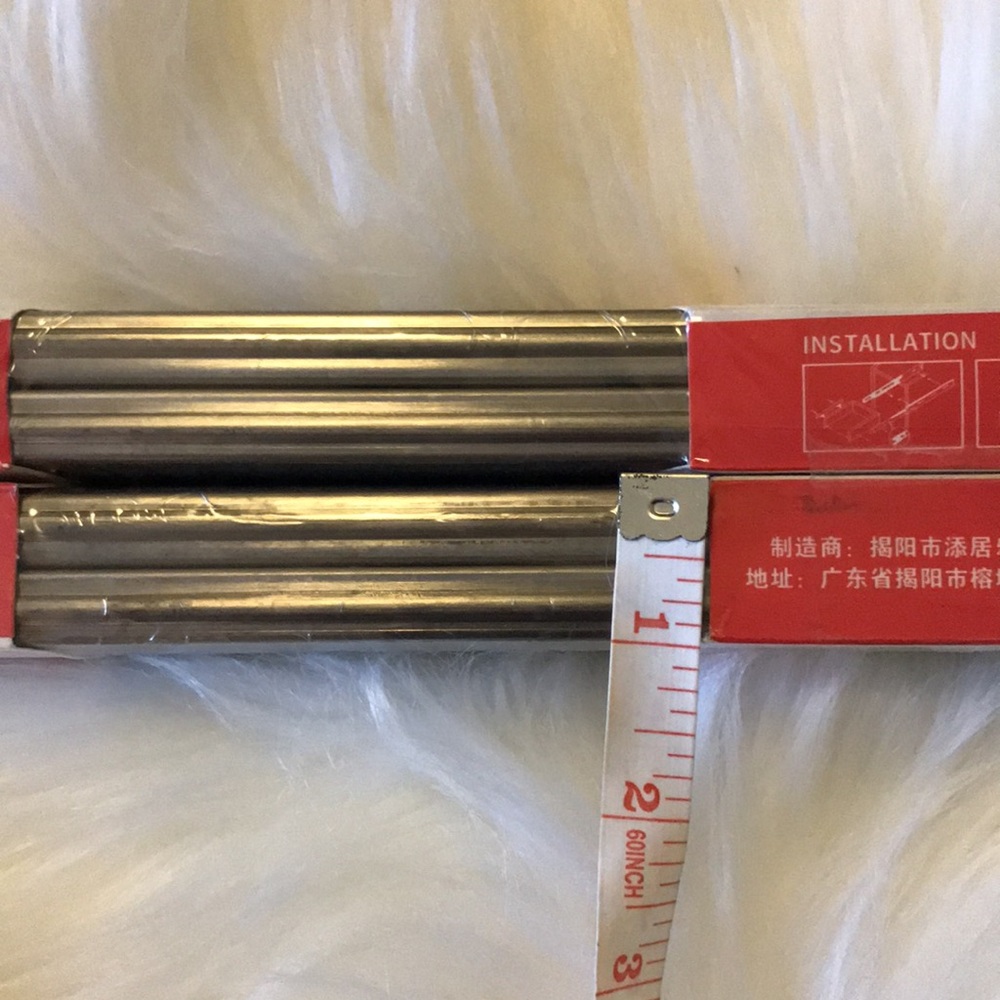 NWT 2 pairs Soft Close Heavy-Duty Ball Bearing Side-Mounted Drawer Slide.